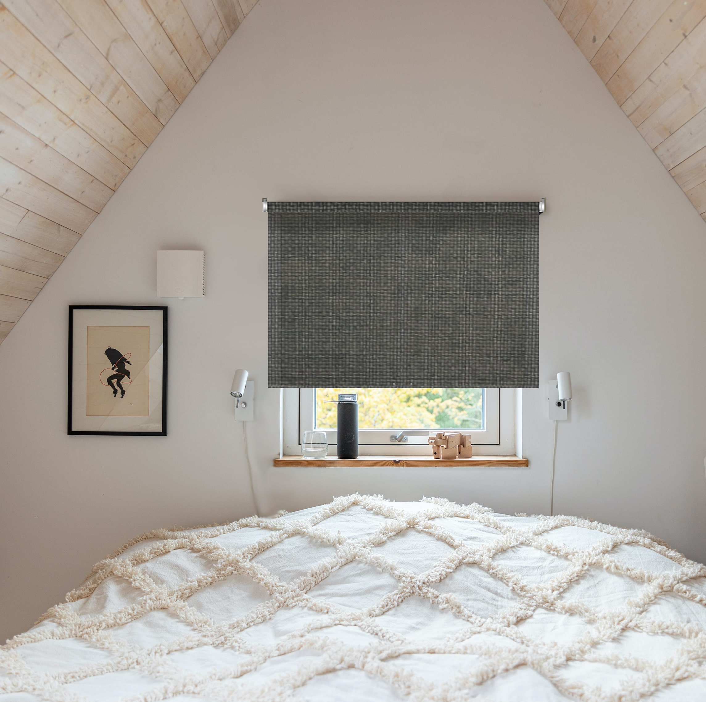 Fabric Light Filtering Roller Shades HeyBlinds Canada